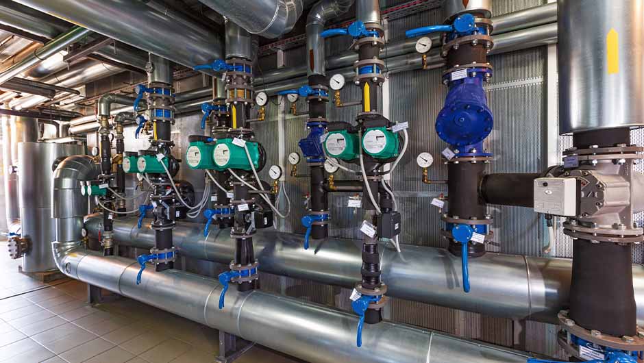 Commercial pump installation