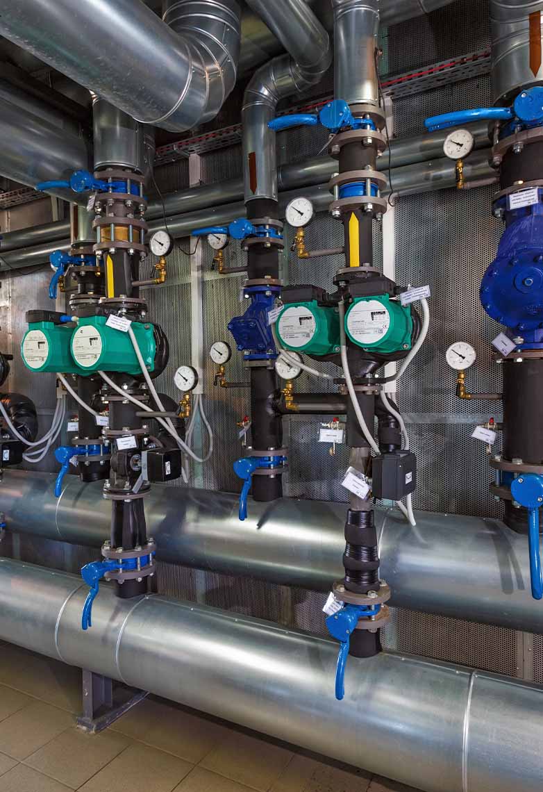 Commercial pump installation