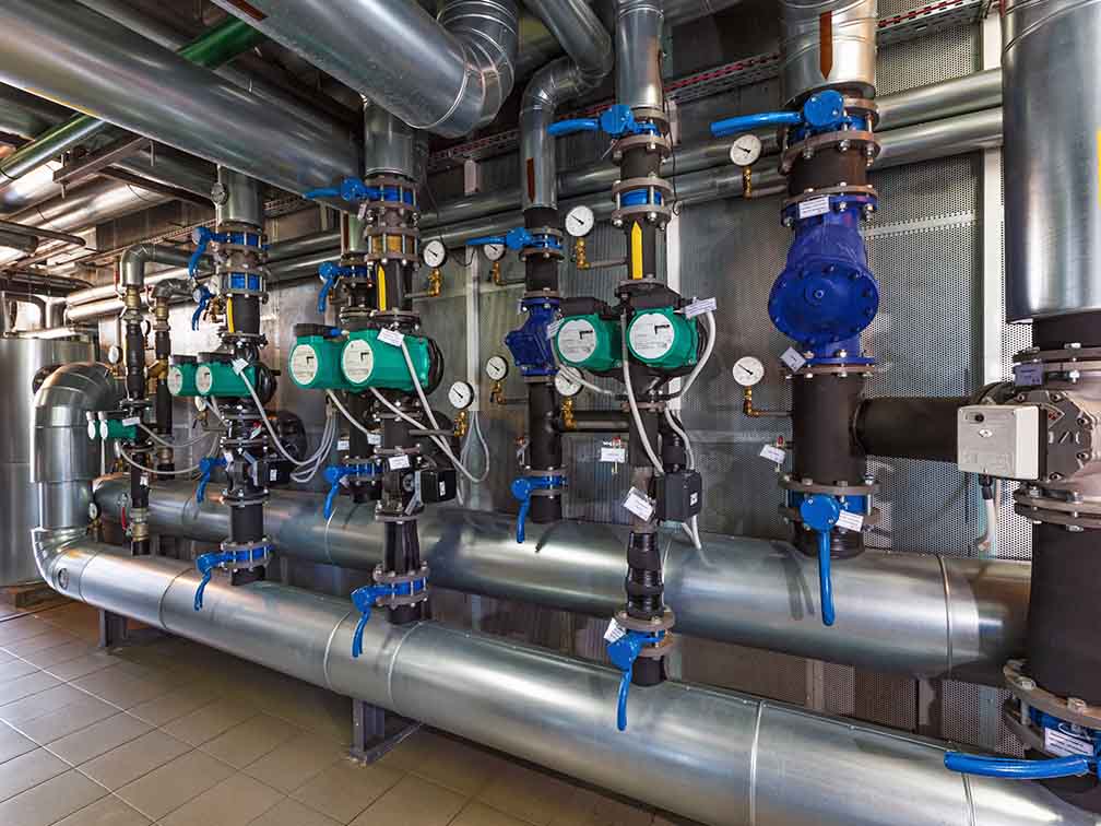 Commercial pump installation